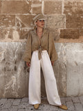 The Dream Girl Linen Trouser — Wide Leg Women's Trousers