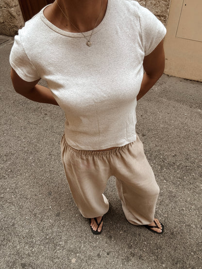 The Pearl Linen Trouser