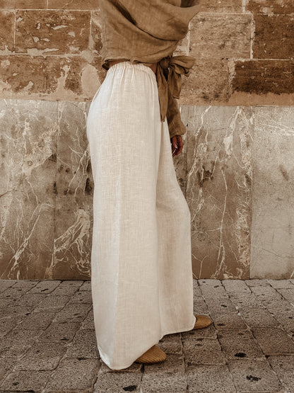 The Pearl Linen Trouser